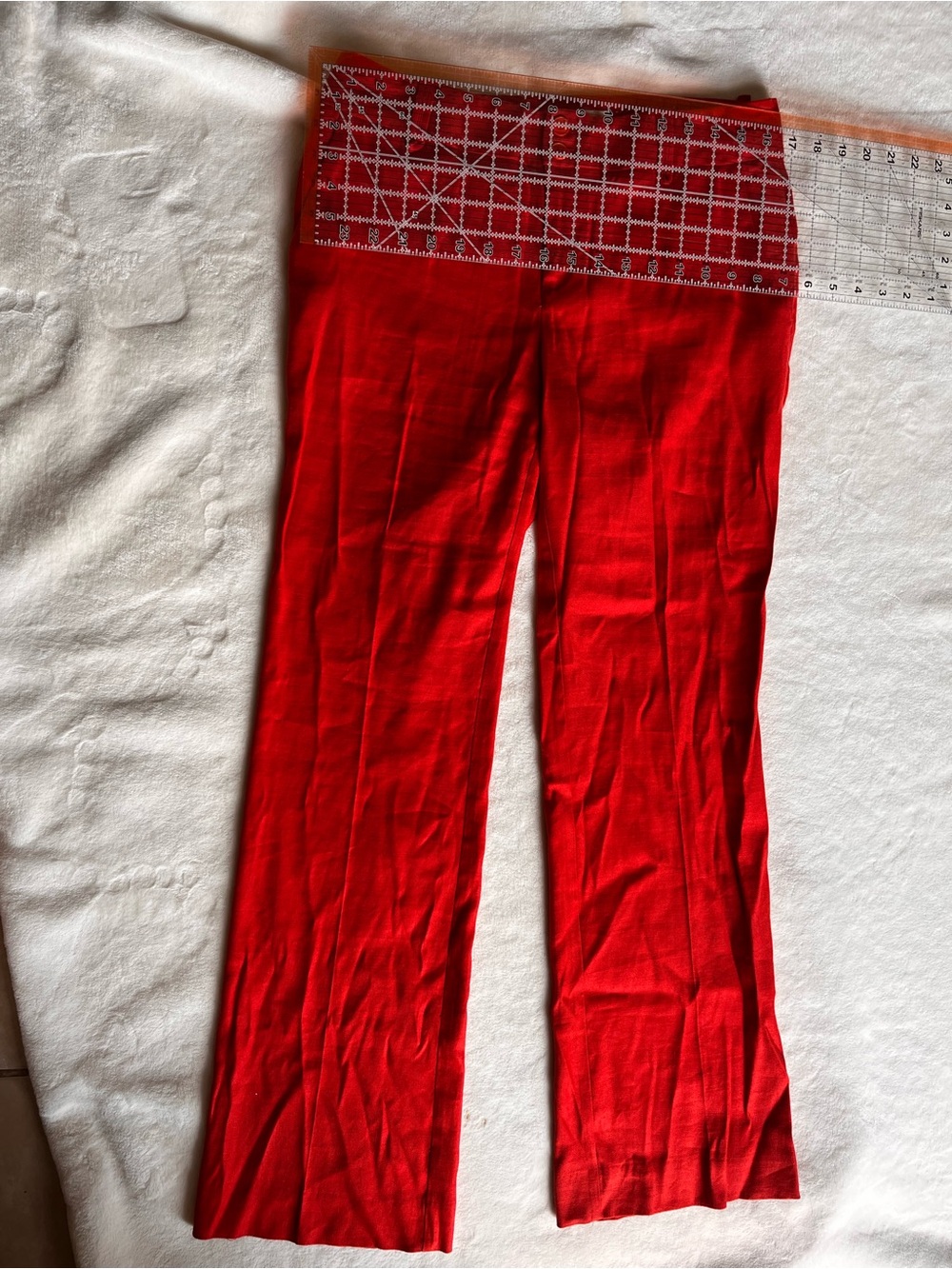 elevenses Red Wide-Leg Stretch Trousers